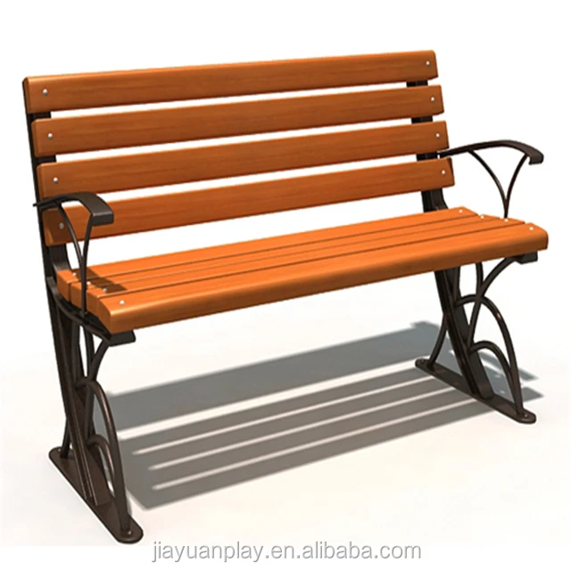 Wood slats for cast iron bench outdoor furniture