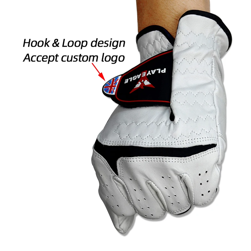 PLAYEAGLE Wholesales Golf LeatherGlove for Left Handglove MenGlove for Sports