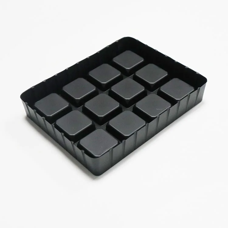 Hot selling ps blister tray/thermoforming chocolate tray/chocolate plastic trays packaging