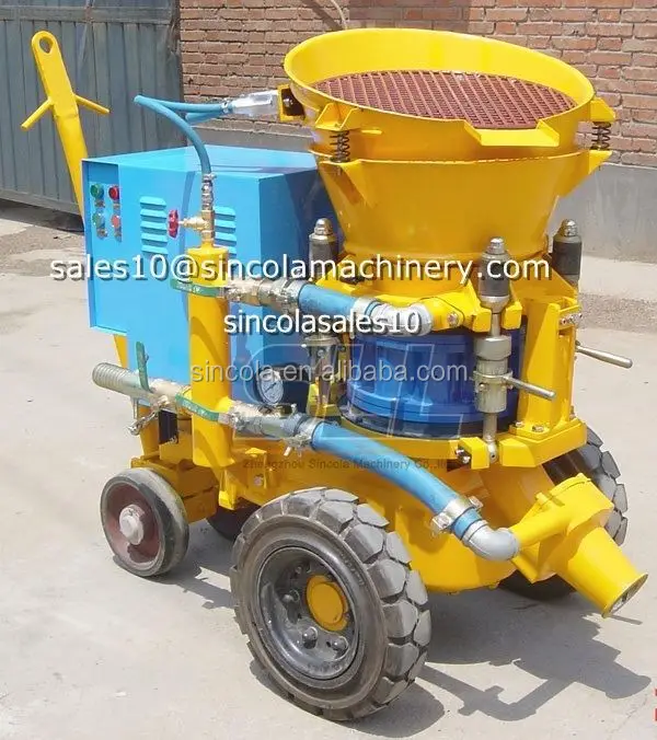 Excellent stable concrete spraying equipment high pressure dry mix gunite shortcrete machine