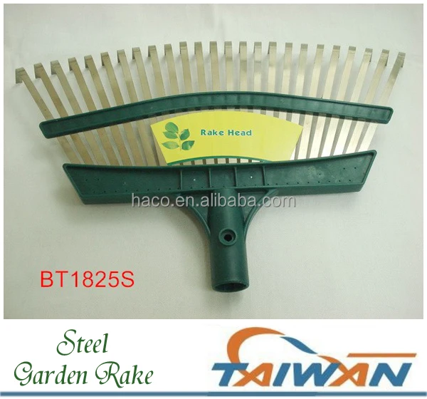 25 Tine stainless steel Grass Garden Leaf Rake