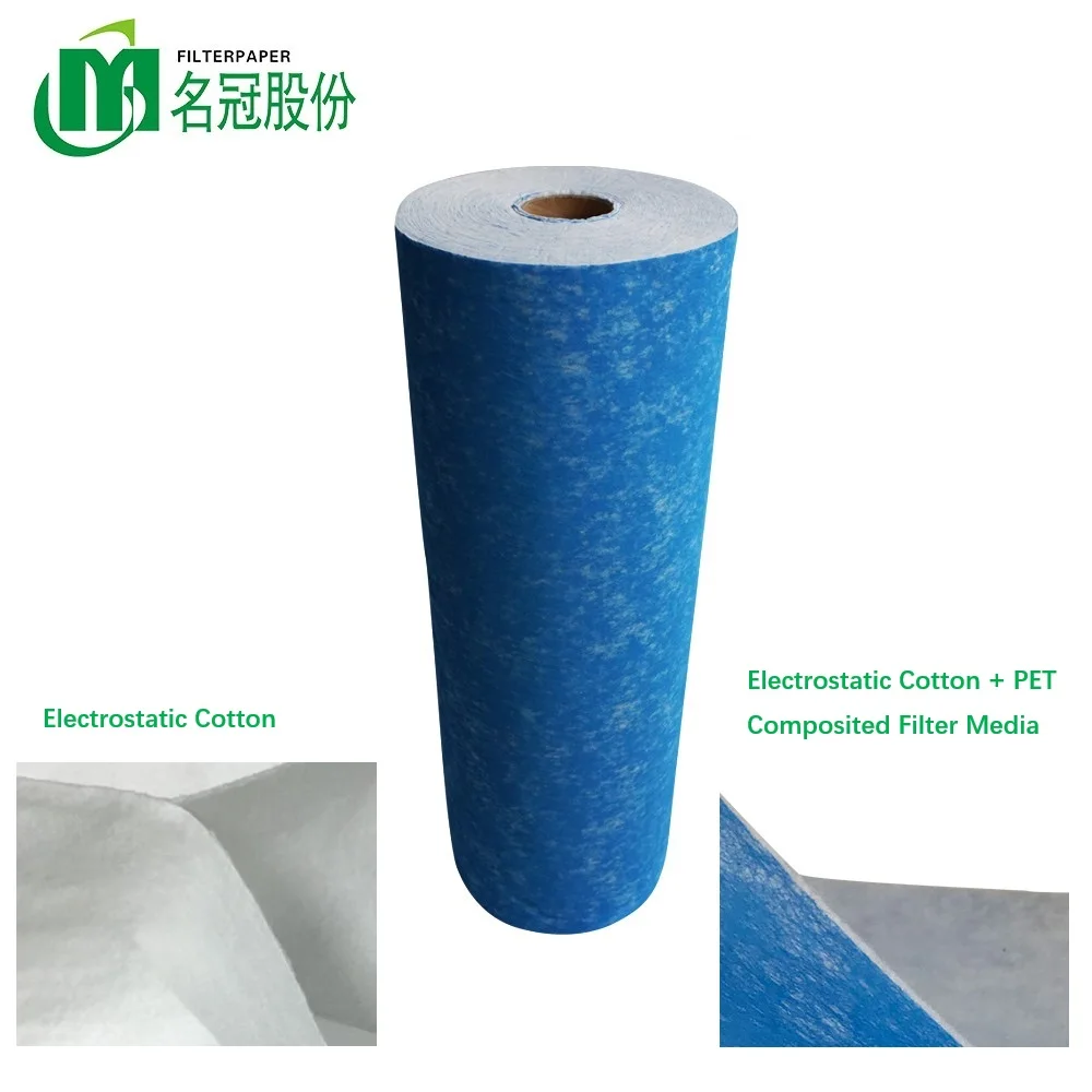 Large Dust Holding Capacity High Air Permeability electrostatic cotton filter