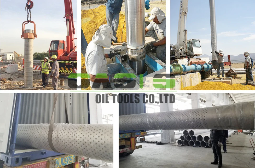 ASTM A312 AISI316L Perforated Water Well Casing Pipe for Borehole Drilling