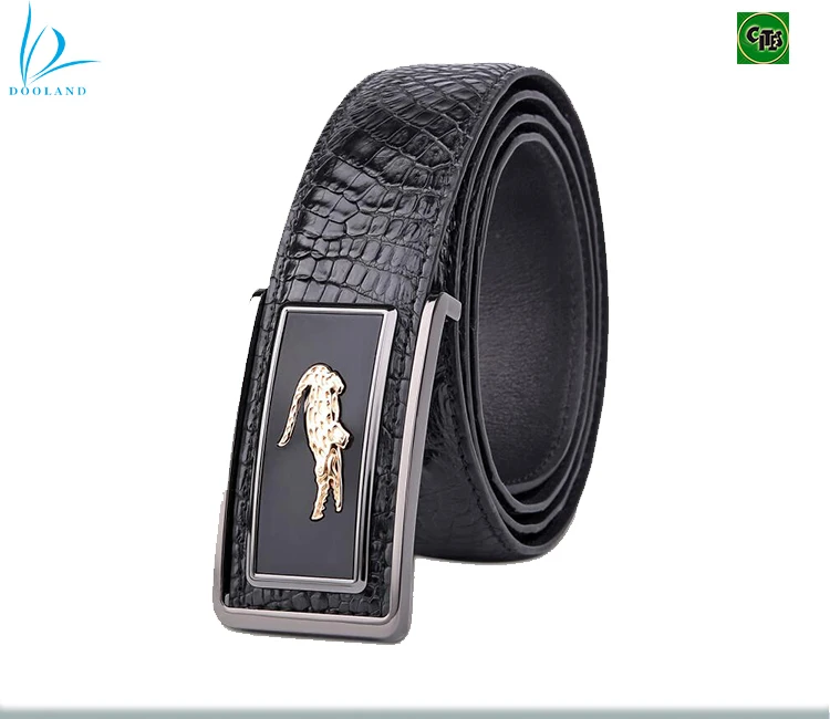 Роскошный высококачественный мужской ремень из натуральной крокодиловой кожи