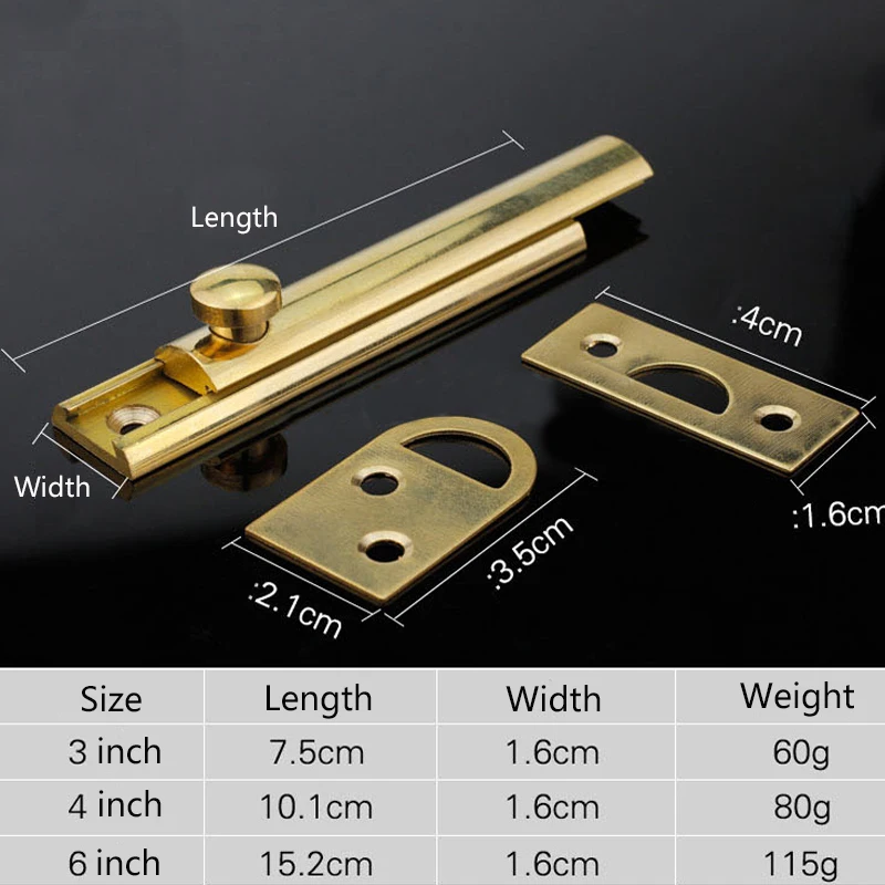 Vintage Brass door window bolt door latch WH-0595