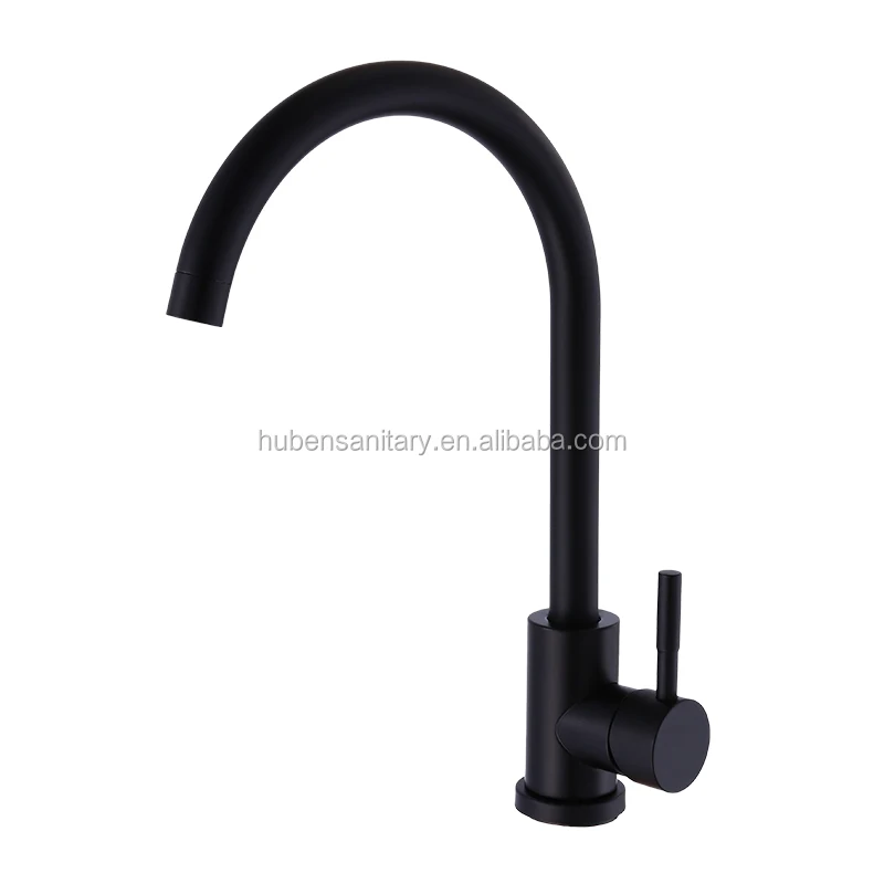 Low Price  Faucet sanitary ware Factory tap Stainless steel Black Mixer Kitchen sink faucet Kitchen