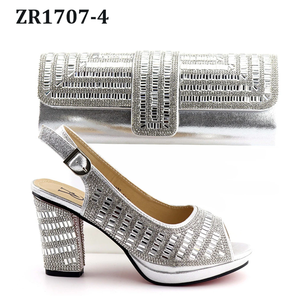 Итальянская подходящая сумка для обуви на высоком каблуке, недорогая Свадебная сумка с бриллиантовой поверхностью для невесты