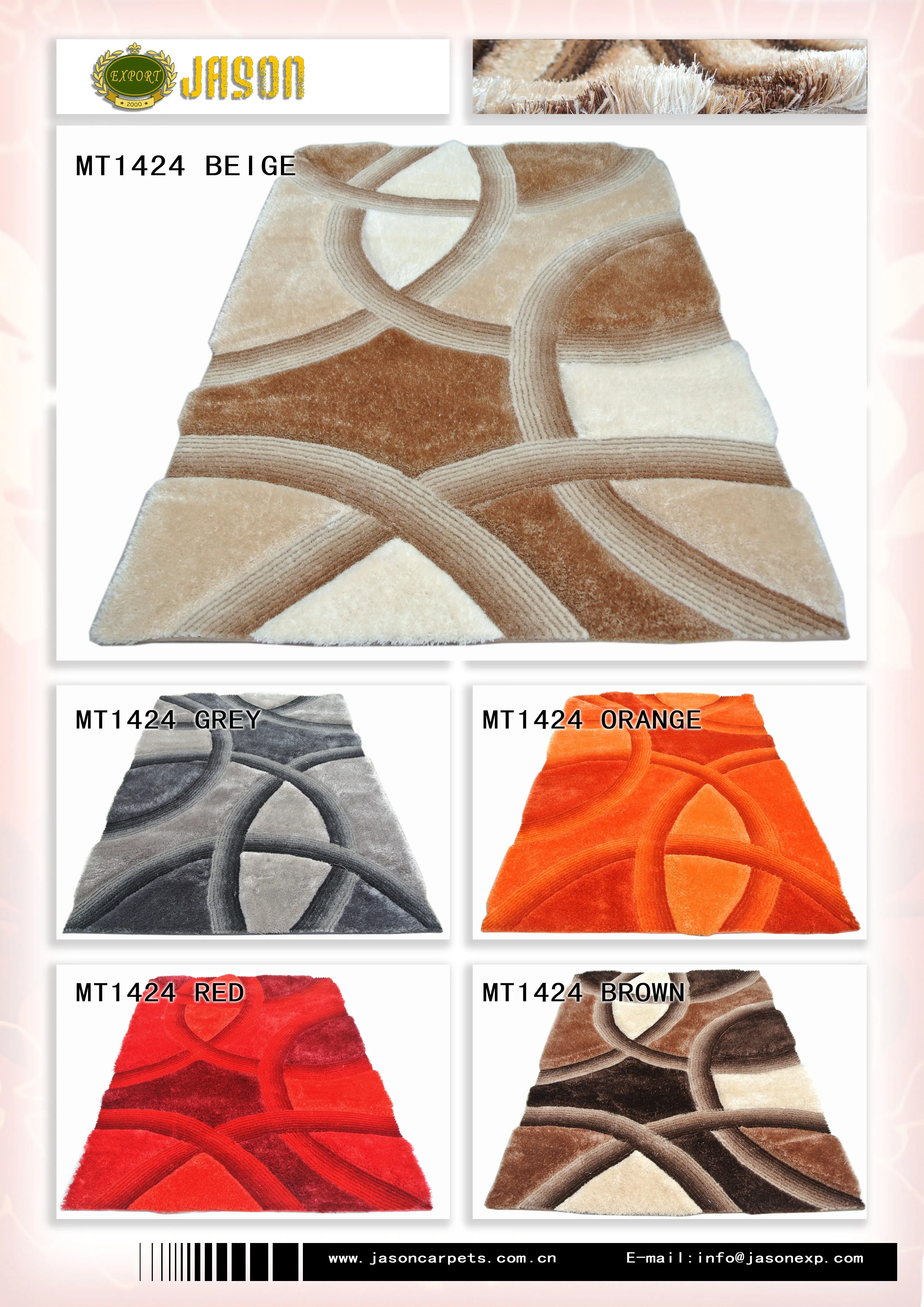 Luxury Living Room Chocolate Modern Design 3d Shaggy Rug Floor Area Rug Carpets and Rugs