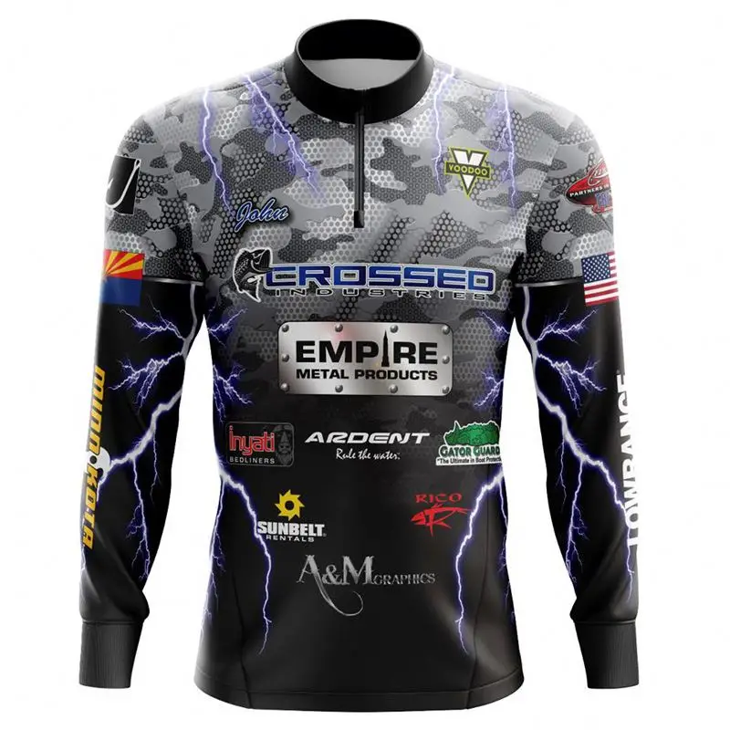 Custom Wholesale Fishing Jerseys Jersey Long Sleeve Shirts