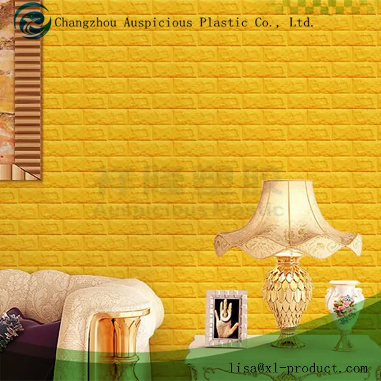 hot sale 3d decorative pe foam soft wall covering panels