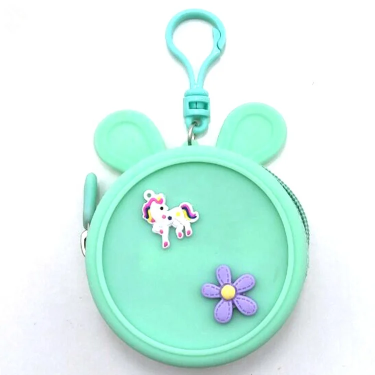 Рекламная мода водонепроницаемый силиконовый резиновый брелок Кошелек для монет