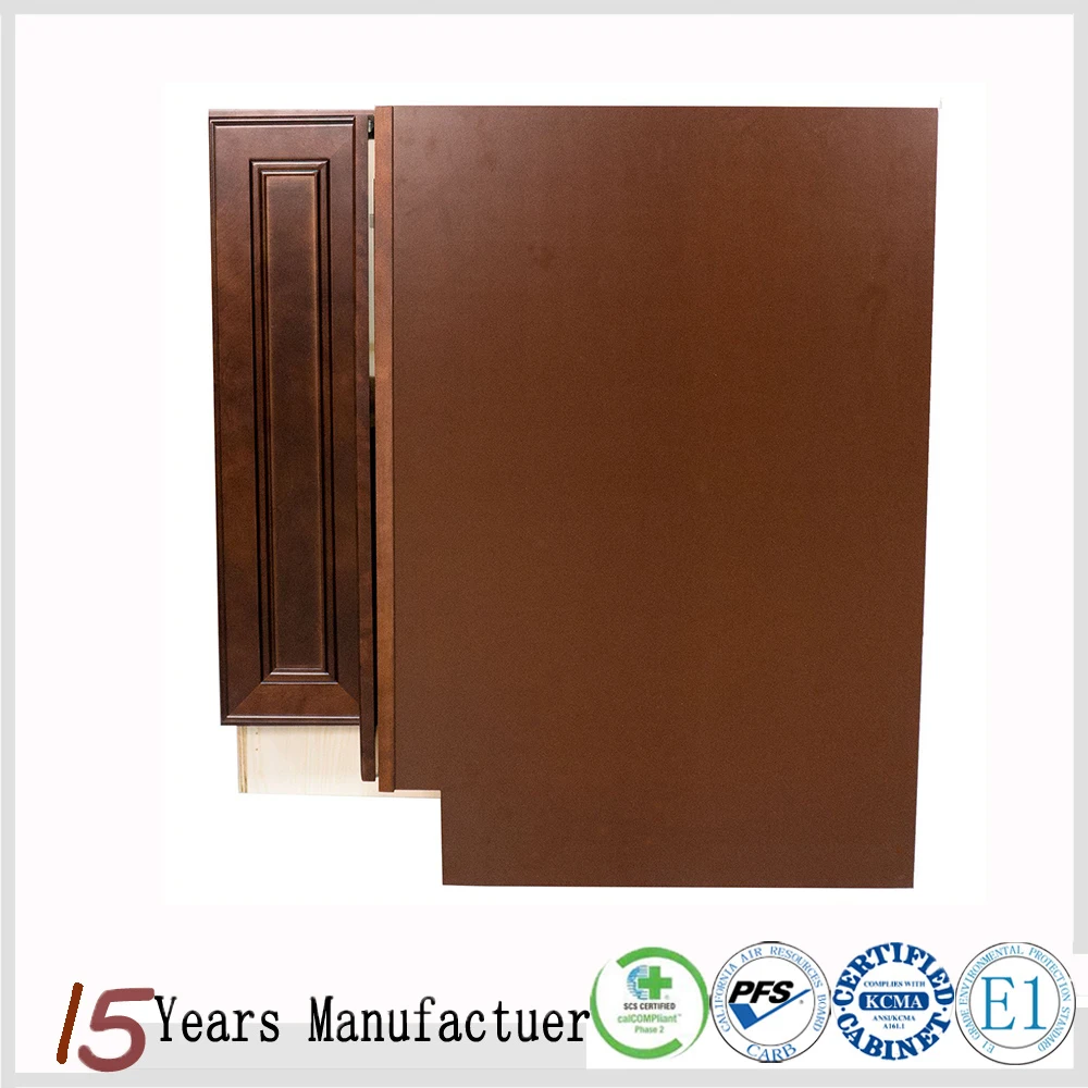 Cheap Solid Wood Lazy Susan Corner Kitchen Cabinet Furniture Units