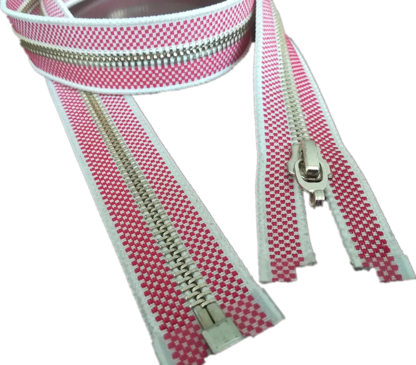 Fashion #5 metal fancy zipper light gold thickness colorful tape