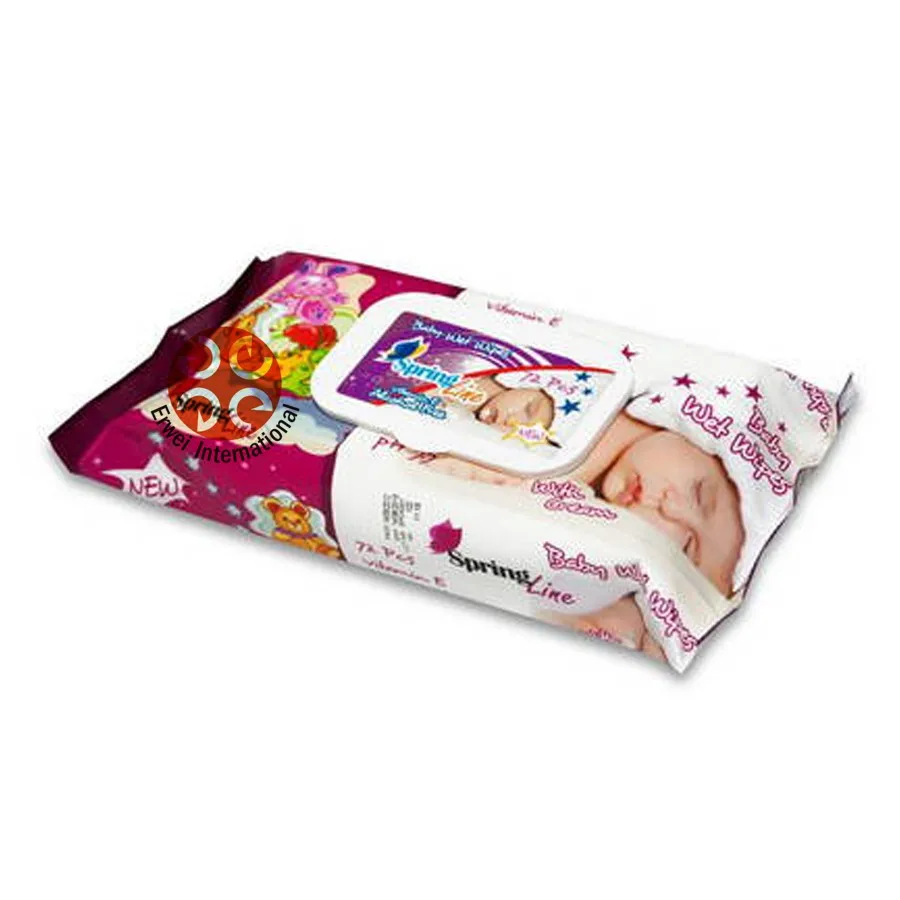 Sensitive and Skincare baby wipes PH balance baby wet tissue