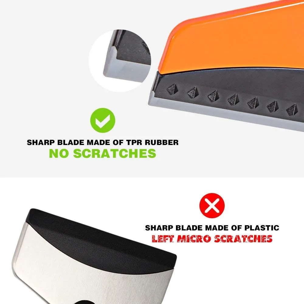 car ice scrapers with glove/snow scraper with mitt/plastic car ice scraper glove