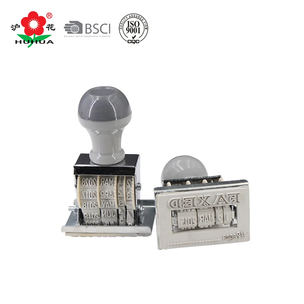 5mm Rubber Date Stamp Office Adjustable Metal Date Stamp
