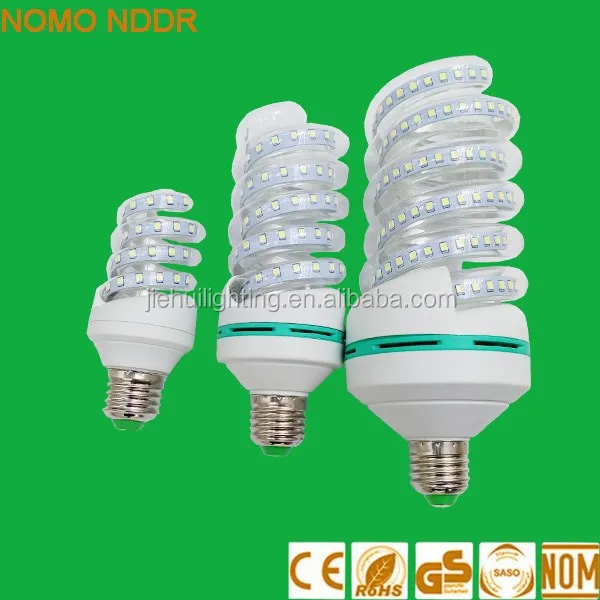 Hot sale spiral energy saving lamps E27 LED Lighting Bulb 2835SMD LED Light 9W