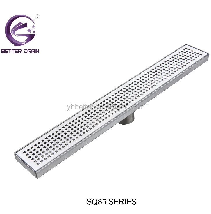 
Linear drains square holes in 85mm width 