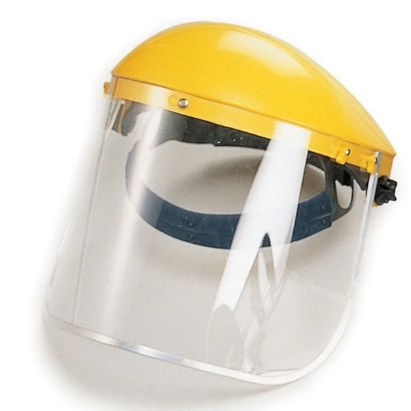 transparent petg visor and pc visor helmet with visor manufacturer pass ANSI/ISEA Z87.1-2010
