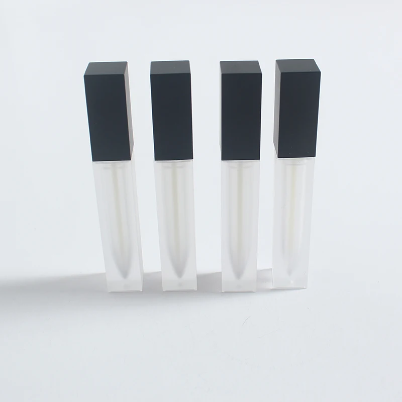 Matte lip gloss tube square lipstick with private label liquid lip eye cream single eyeshadow packaging eyeliner bottle plastic