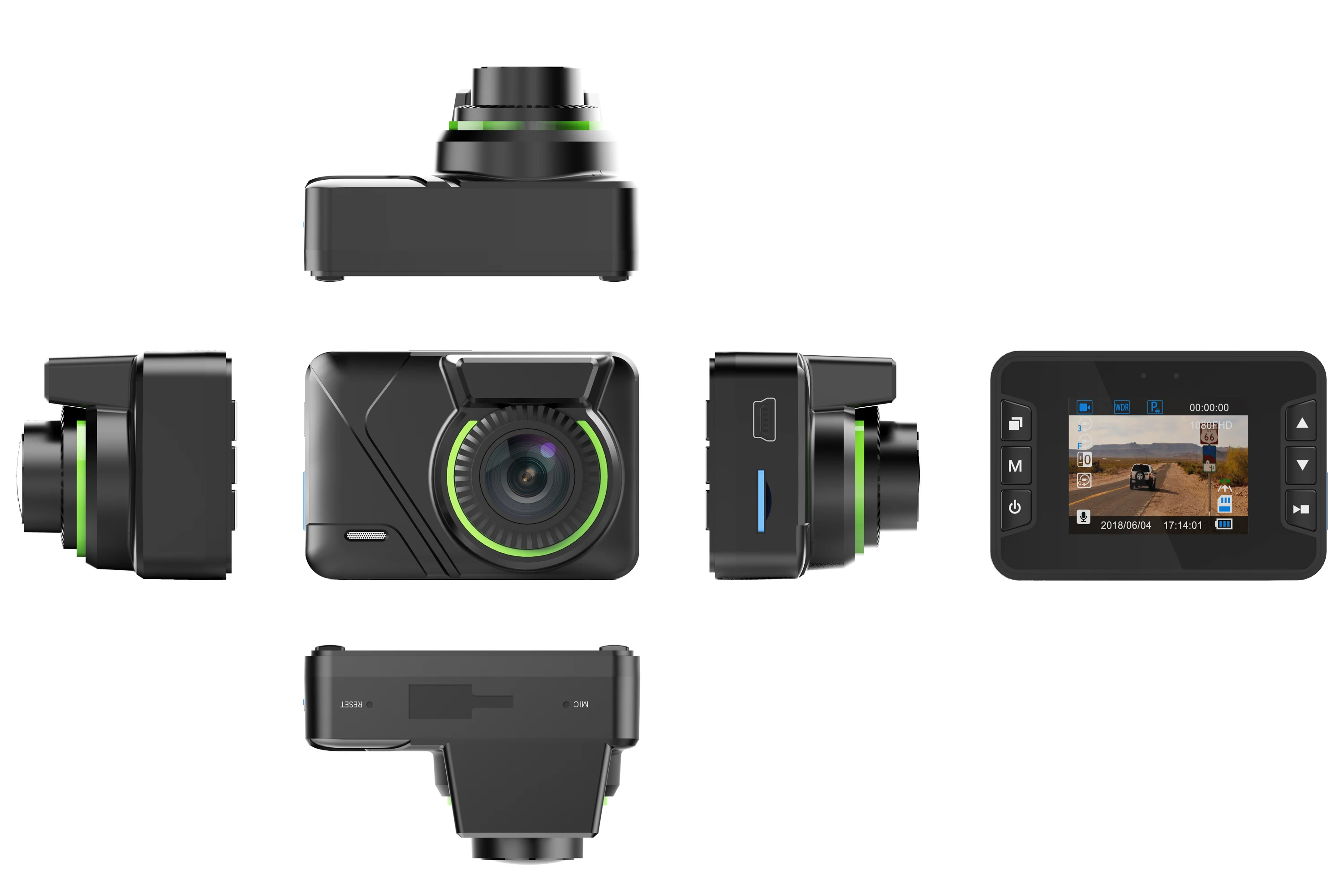 Night Vision 1080p Fhd 1.5inch Magnetic Wifi Dash Camera Car Dvr