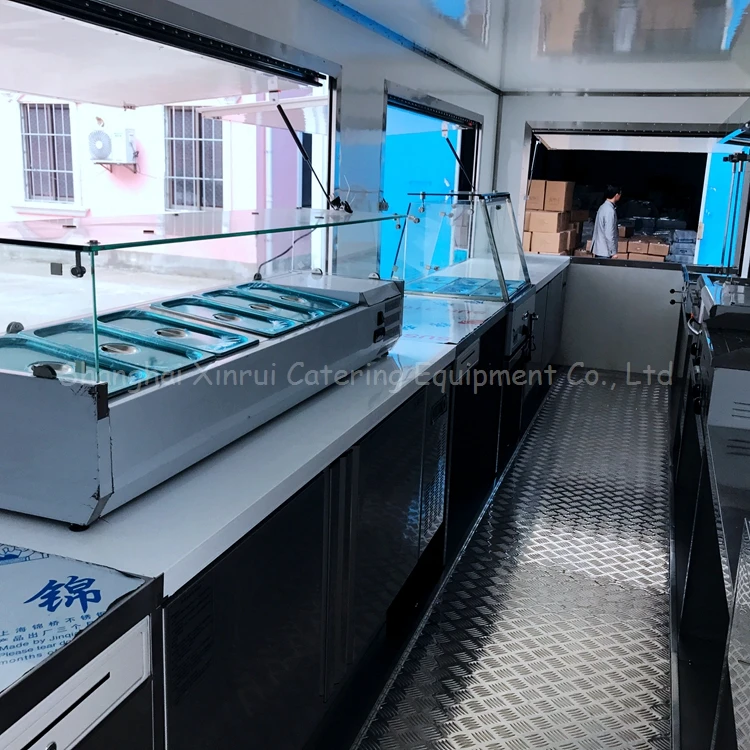 
mobile food trucks cart kitchen refrigerator freezer 