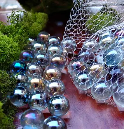 custom printing glass marble with picture