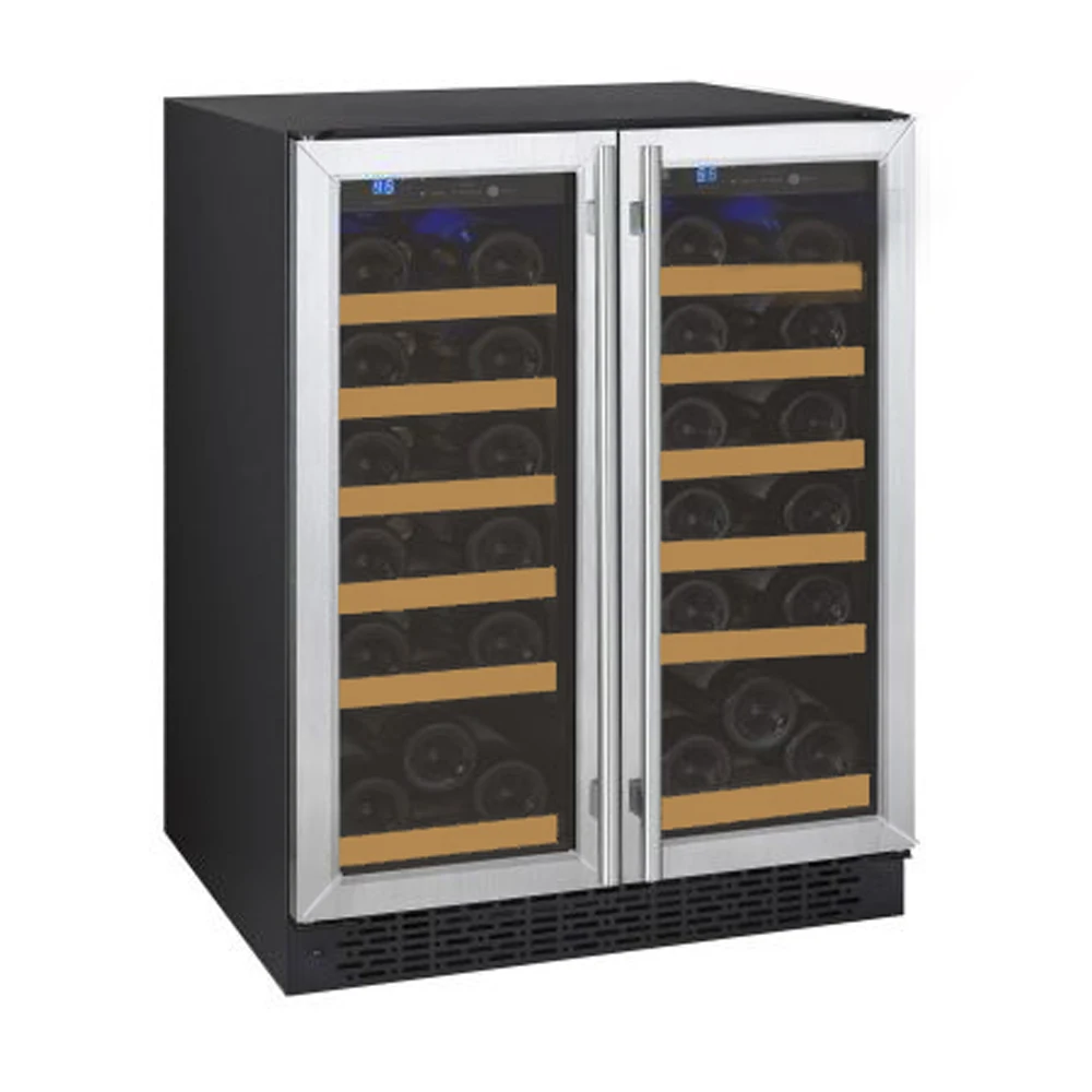 36 бутылок, двухзонный встроенный компрессор lg, верхний холодильник, винный погреб, охладитель