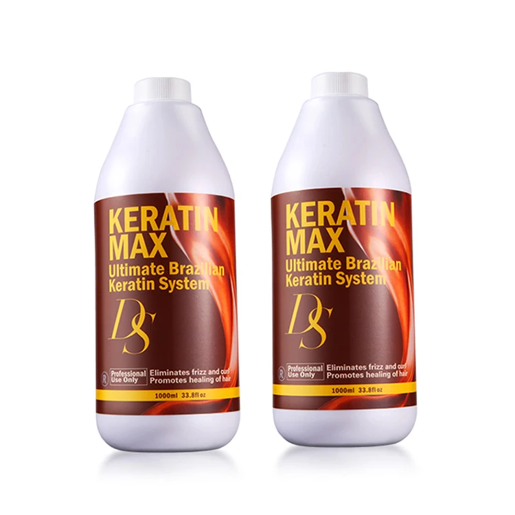 DS Keratin MAX Hair Relaxer Brazilian Pure Bio 5% Formaldehyde Keratin Hair Straightening Treatment Cream