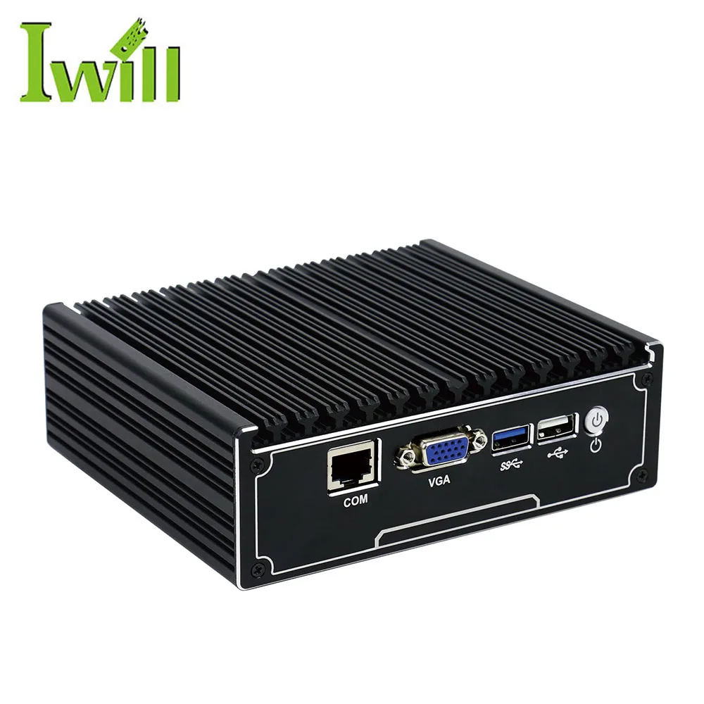 Fanless pc J1900 Quad Core Mini VPN Router 4 lan Fanless Linux Server Support 2.5 Inch Hard Disk