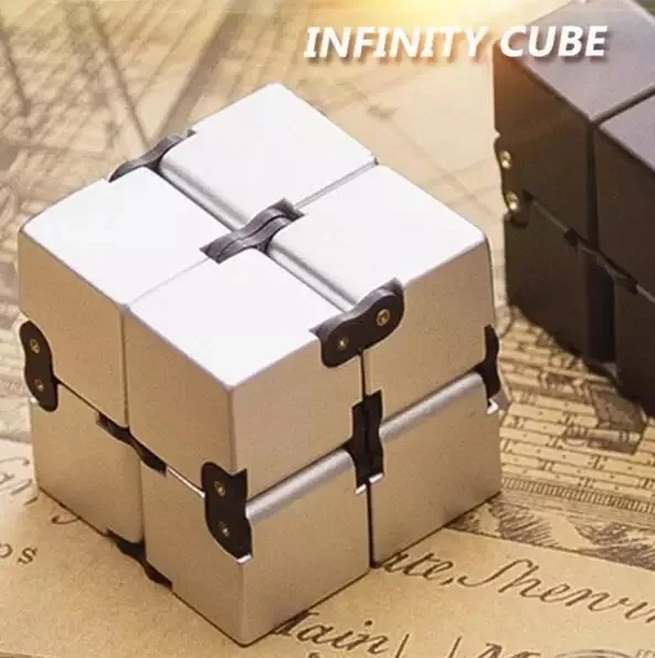 Stress relief ABS plastic infinity cube desk mini magic fidget cube
