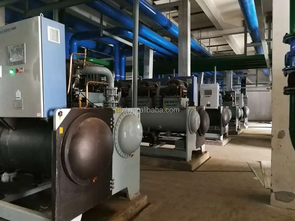 Water Cooled Style Unit Part Industrial Water Screw Chiller Price