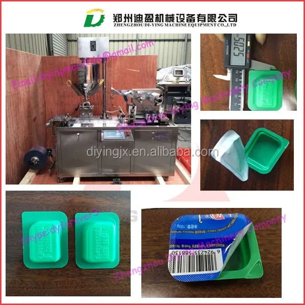 New DPP-80 Automatic Price Yogurt HoneyJam Sauce Manual Small Blister Packaging Machine