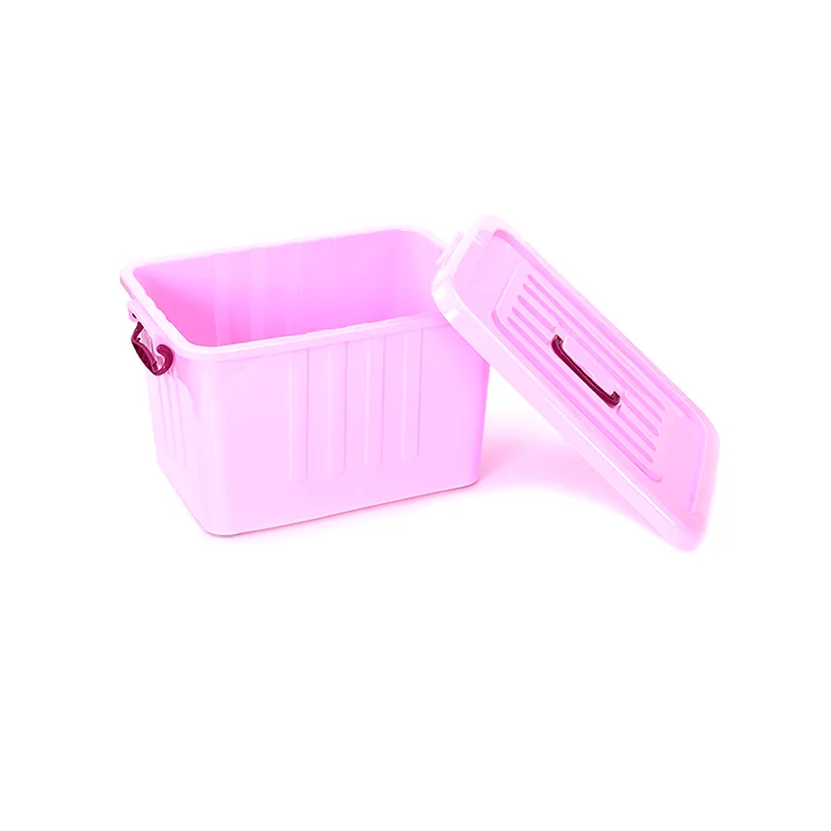 10L-250L Hard clear plastic storage containers with lid clear storage banker boxes with lids 49 litre