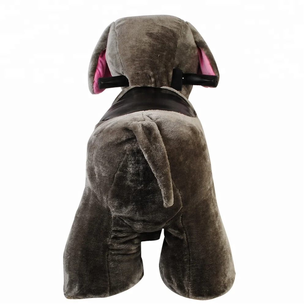 Cheap Elephant Plush Zoo Animal Electric Scooter