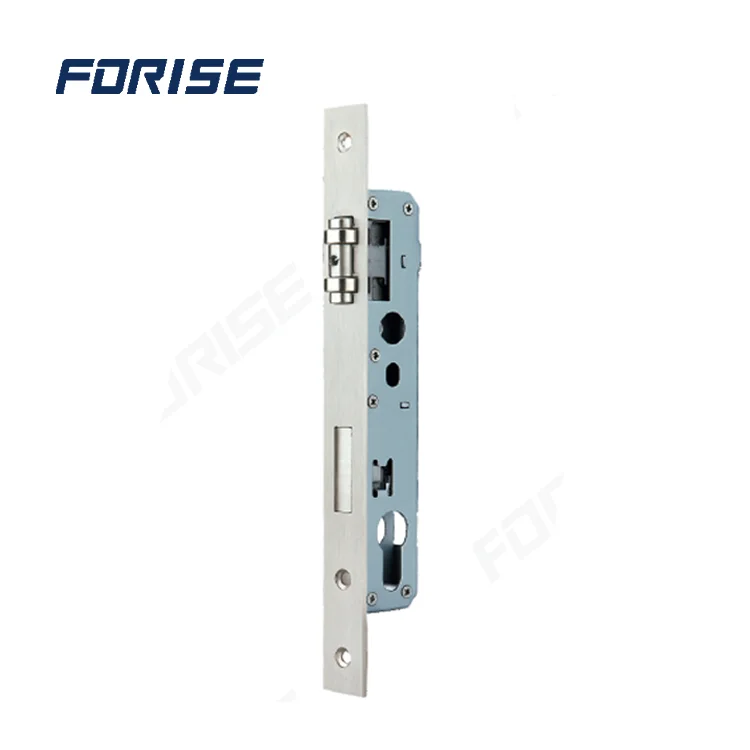 Single point  9220 Wide mortise lock body with steel roller  spring button lock  latch for Aluminium door Lock Body LKB007