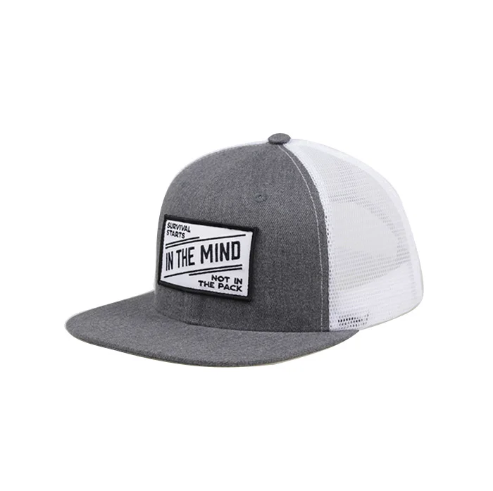 High Quality Custom Unisex Outdoor Mesh 6 Panel Tracker Cap Hats