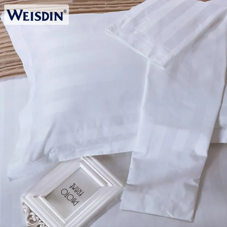 Оптовый заказ белый пару наволочек отель 300 нить хлопок сатин