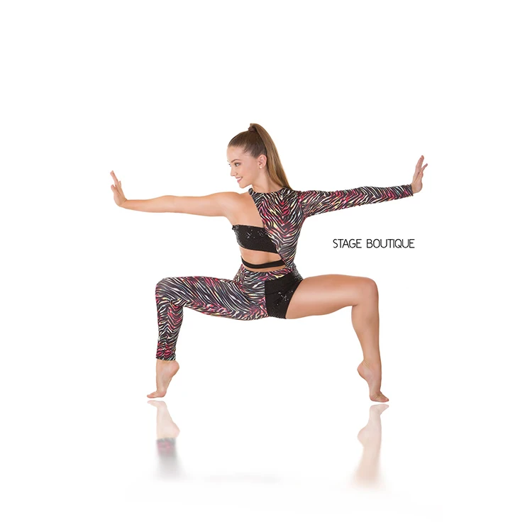 Long Sleeve Ballet Unitards Bodysuit Adult Lycra Dance Suit Show Costumes