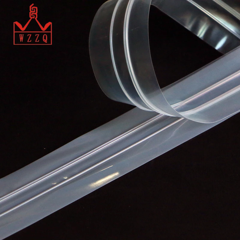 Best quality multi colored transparent plastic zipper without teeth