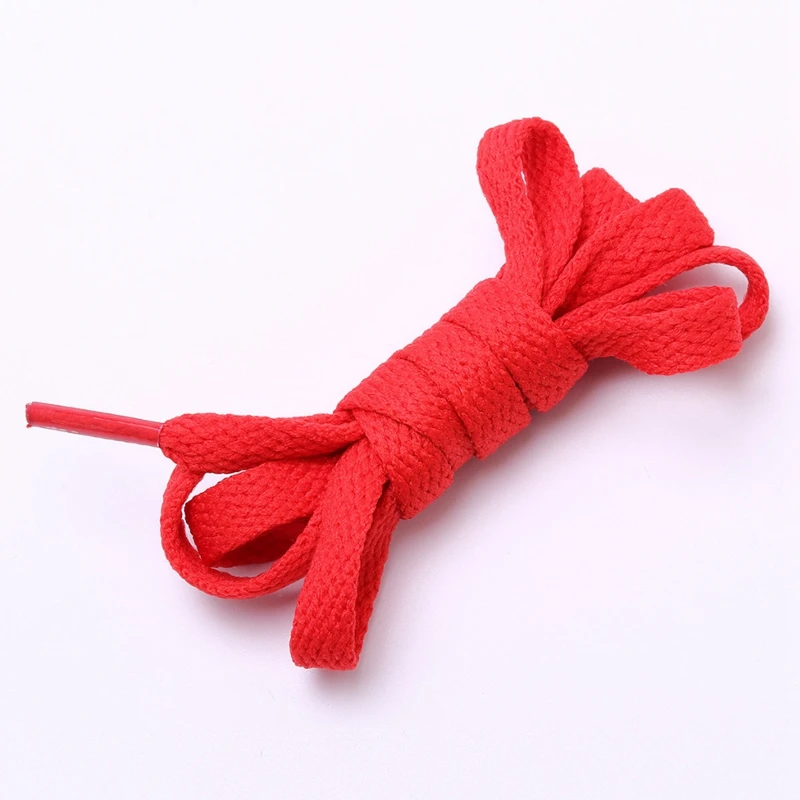 Stylish polyester fabric colorful flat shoelace wholesale flat screen shoelaces Customized text logo printed shoelaces