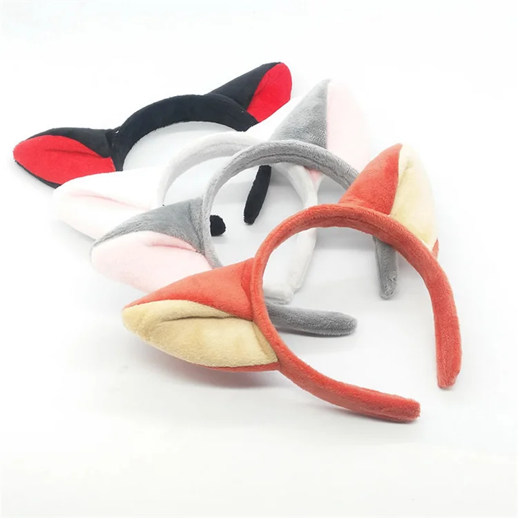 Fox Ear Hair Band Fox Ear Elastic Wide Fabric Hair Accessories