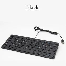 Factory Price 78 Keys Mini White Wired Keyboard small keyboard For PC and Laptop