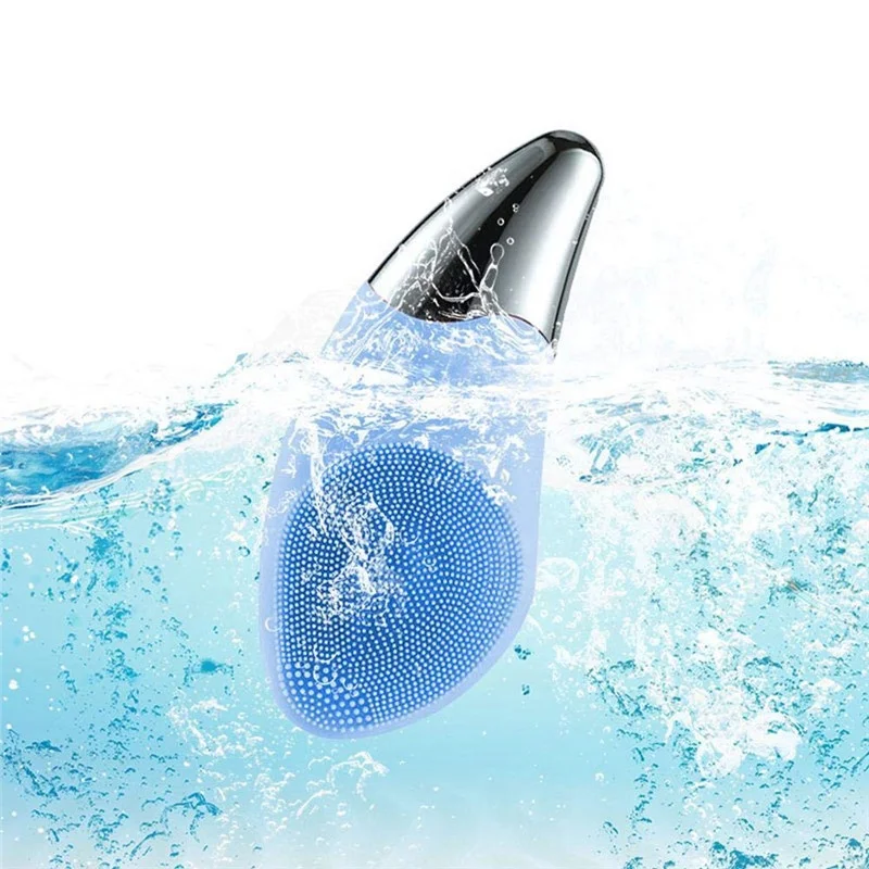 2021 Силиконовая Водонепроницаемая USB перезаряжаемая электрическая Массажная щетка для лица Очищающая красоты личной
