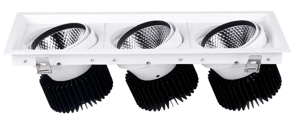 
30W 2*30W 3*30W double heads triple heads Grille led downlights cob led grille light 