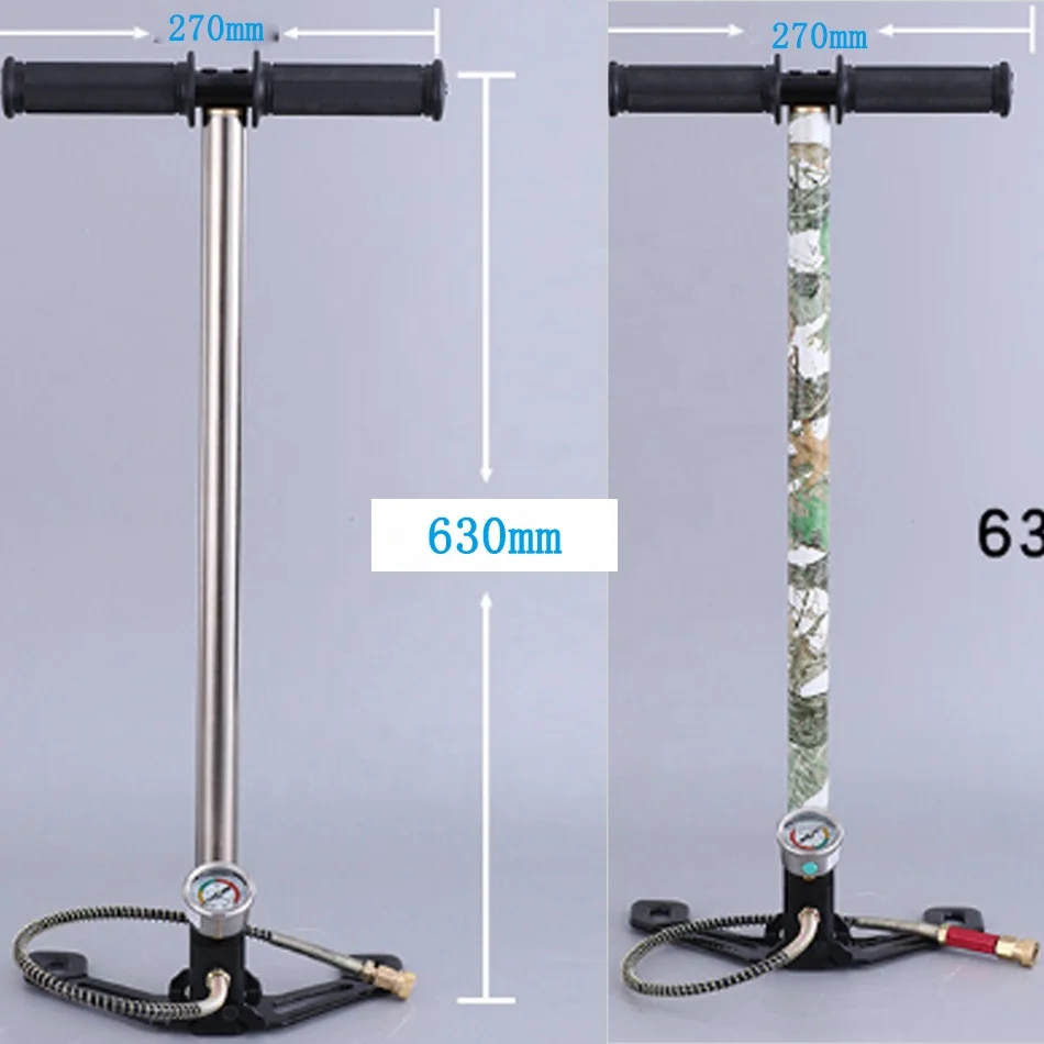 Manual high pressure hand air pump 4500psi 300bar