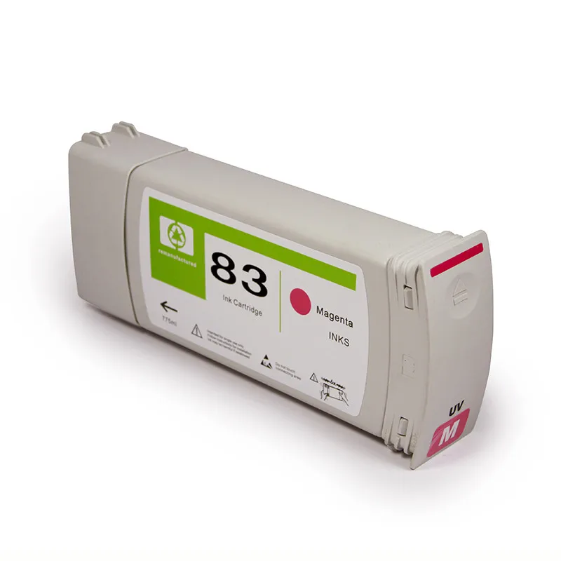 OCBESTJET 680-ML для HP 83 УФ картридж с пигментными чернилами 5500 5500ps 5000 5000ps УФ-принтера 100% подходит к OEM