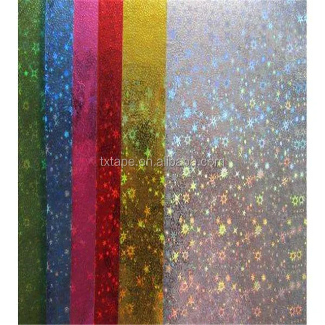 Chinese supplier laser reflective tape holographic duct tape for decoration and packing