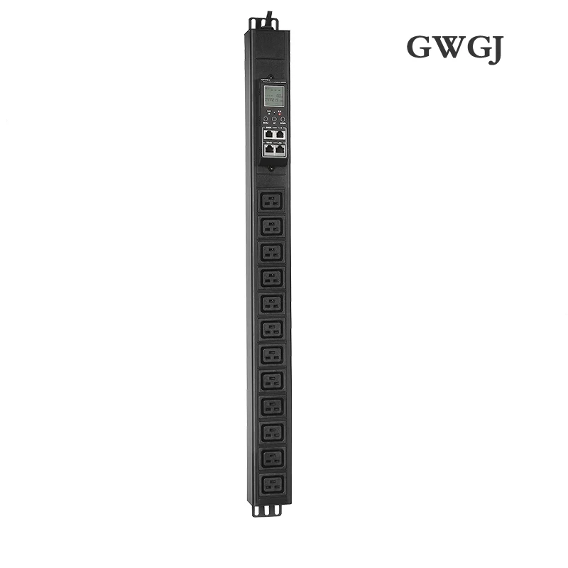 1.5U intelligent monitoring type PDU power socket 12-bit C19 socket 32A input vertical installation 485Modbus-RTU protocol casca
