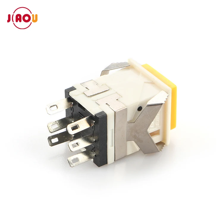 KD2-21/KD2-22/KD-23/KD2-24  With LED /Non-illuminated LED  self-locking/Non Self-locking   Square Push Button Switch